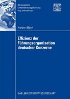 Effizienz Der Fï¿½hrungsorganisation Deutscher Konzerne 3834913073 Book Cover