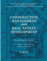 Construction management and real estate development. Part II: Real estate development 9198222392 Book Cover