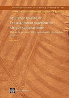 Assurance Qualite de L Enseignement Superieur En Afrique Subsaharienne: Etat de La Question, Defis, Opportunites Et Pratiques Positives 082137656X Book Cover