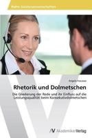 Rhetorik Und Dolmetschen 3639496477 Book Cover