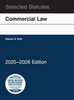 Commercial Law, Selected Statutes, 2025-2026 B0F9621PRZ Book Cover