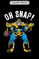 Composition Notebook: Marvel Thanos Space Oh Snap! Retro Comic Style Journal/Notebook Blank Lined Ruled 6x9 100 Pages 1706515308 Book Cover