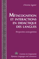 Mtacognition Et Interactions En Didactique Des Langues: Perspectives Sociocognitives 1433122162 Book Cover