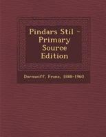 Pindars Stil 1018614125 Book Cover