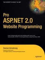 Pro ASP.NET 2.0 Website Programming 1590595467 Book Cover