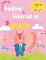 Addition And Subtraction MATH: Workbook For Preschool And Kindergarten Ages 3-5. Simple Addition and Subtraction Equations Strategies ( 10 Frame, Cross Out, Add Object...) With More Than 90 Exercices. B08HG7TSNV Book Cover