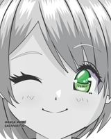 Manga Anime Sketch Book [8x10][140pages]: Artist Sketchbook for Sketching, Drawing and Creative Doodling with manga anime cover, girl with green eyes 1675104832 Book Cover