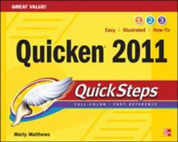 Quicken 2011 Quicksteps 0071752560 Book Cover