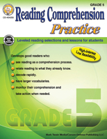 Reading Comprehension Practice, Grade 5 1622236343 Book Cover