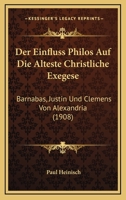 Der Einfluss Philos auf die älteste christliche Exegese. 1021577138 Book Cover