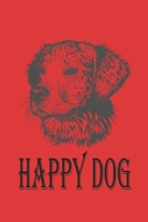 Happy dog for a home school notebook 1695380363 Book Cover