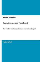 Regulierung auf Facebook 3640476344 Book Cover