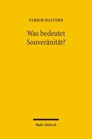 Was Bedeutet Souveranitat? 316149203X Book Cover