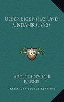 Ueber Eigennuz Und Undank (1796) 1165920301 Book Cover