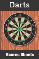 Darts Score Sheets: Score Sheets Darts 501, 301, cricket B0848X5HYN Book Cover