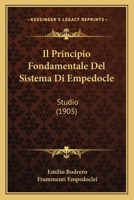 Il Principio Fondamentale Del Sistema Di Empedocle 1018463046 Book Cover