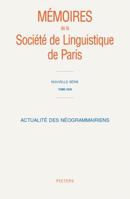 Actualite Des Neogrammairiens 9042933453 Book Cover