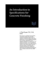 An Introduction to Specifications for Concrete Finishing 1718107846 Book Cover