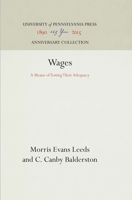 Wages: A Means of Testing Their Adequacy 151281279X Book Cover