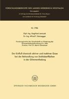 Der Einfluss Chemisch Aktiver Und Inaktiver Gase Bei Der Behandlung Von Stahloberflachen in Der Glimmentladung 3663060306 Book Cover