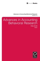 Advances in Accounting Behavioral Research, Volume 14 1780520867 Book Cover