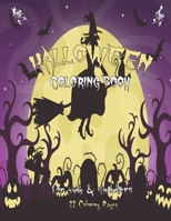 Halloween Coloring Book For Kids & Toddlers: Toddler Preschool & Kindergarteners Scary Theme, Fun Fall Halloween Activity Pages, book for kids witchs, ghosts and bats ... B08L3XCC5R Book Cover