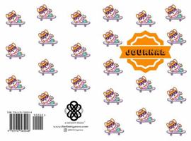 Mini Shiba Inu Journal Writing 6 x 9: Shiba Inus Chillin' on a Skateboard Drinking Boba.100 pages. White Background 1957585048 Book Cover