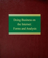 Doing Business on the Internet: Forms and Analysis 158852079X Book Cover