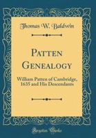 Patten Genealogy 101622673X Book Cover