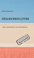 Gedankensplitter: Texte, Aphorismen und Lebensspuren. Aktualisierte und erweiterte Neuausgabe (German Edition) 338456877X Book Cover