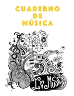 Cuaderno De Musica: Músicos Composición Libro Instrumento Manuscrito Personal Papel Piano Guitarra Estándar 13 Bastón Cuaderno grande / Diario Regalo ... Tapa blanda, Acabado mate (Spanish Edition) B083XW63M7 Book Cover