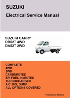 Suzuki Carry Truck Electrical Service Manual Db52t Da52t 1365934888 Book Cover