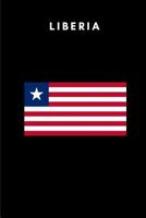 Liberia: Country Flag A5 Notebook to write in with 120 pages 1076740952 Book Cover