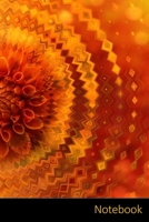 Notebook: 抽象、ダリア、オレンジ、秋 ノートブック/ 日記 / ライティングブック / ノ 1702544222 Book Cover