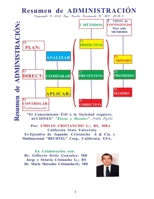 Resumen de ADMINISTRACION B08P47YV4X Book Cover