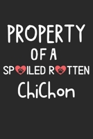 Property Of A Spoiled Rotten ChiChon: Lined Journal, 120 Pages, 6 x 9, ChiChon Dog Gift Idea, Black Matte Finish (Property Of A Spoiled Rotten ChiChon Journal) 1706997310 Book Cover