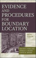 Evidence and Procedures for Boundary Location 0470404787 Book Cover
