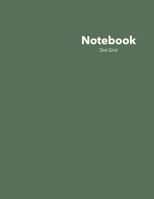 Dot Grid Notebook: Stylish Royal Orchard Green Notebook, 120 Dotted Pages 8.5 x 11 inches Large Journal - Softcover Color Trends Collection 1427140073 Book Cover