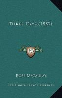 Three Days 1018446931 Book Cover