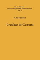 Vorlesungen Uber Grundlagen Der Geometrie 3662390973 Book Cover