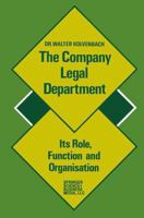 The Company Legal Department 9031200891 Book Cover