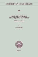 Texte Et Sommaires Des Antiquites de Josephe: Editions Multiples 9042934883 Book Cover