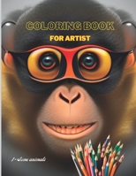 Coloring book for artist: Animals B0C87GPFHP Book Cover