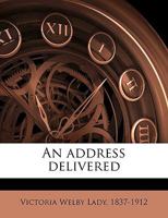 An address delivered Volume Talbot collection of British pamphlets 1149845503 Book Cover