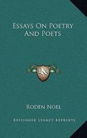 Essays on Poetry and Poets 1162973331 Book Cover