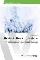 Studies in Greek Thymiateria 3639854799 Book Cover