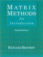Matrix Methods, Second Edition: An Introduction 012135251X Book Cover