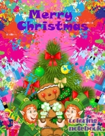 Merry Christmas coloring notebook: 100 Coloring Pages: Minions Christmas Coloring Book, Christmas Gift, For Kids, Crafts for Children, Coloring Pictures, ... Pictures, Unlined, Unofficial 8,5x 11 1710154187 Book Cover