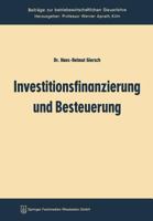 Investitionsfinanzierung Und Besteuerung 3663030326 Book Cover