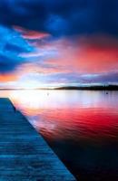 Journal Notebook Ocean Sunset Dockside : Blank Journal to Write in, Unlined for Journaling, Writing, Planning and Doodling, for Women, Men, Kids, 160 Pages, Easy to Carry Size 1974698769 Book Cover